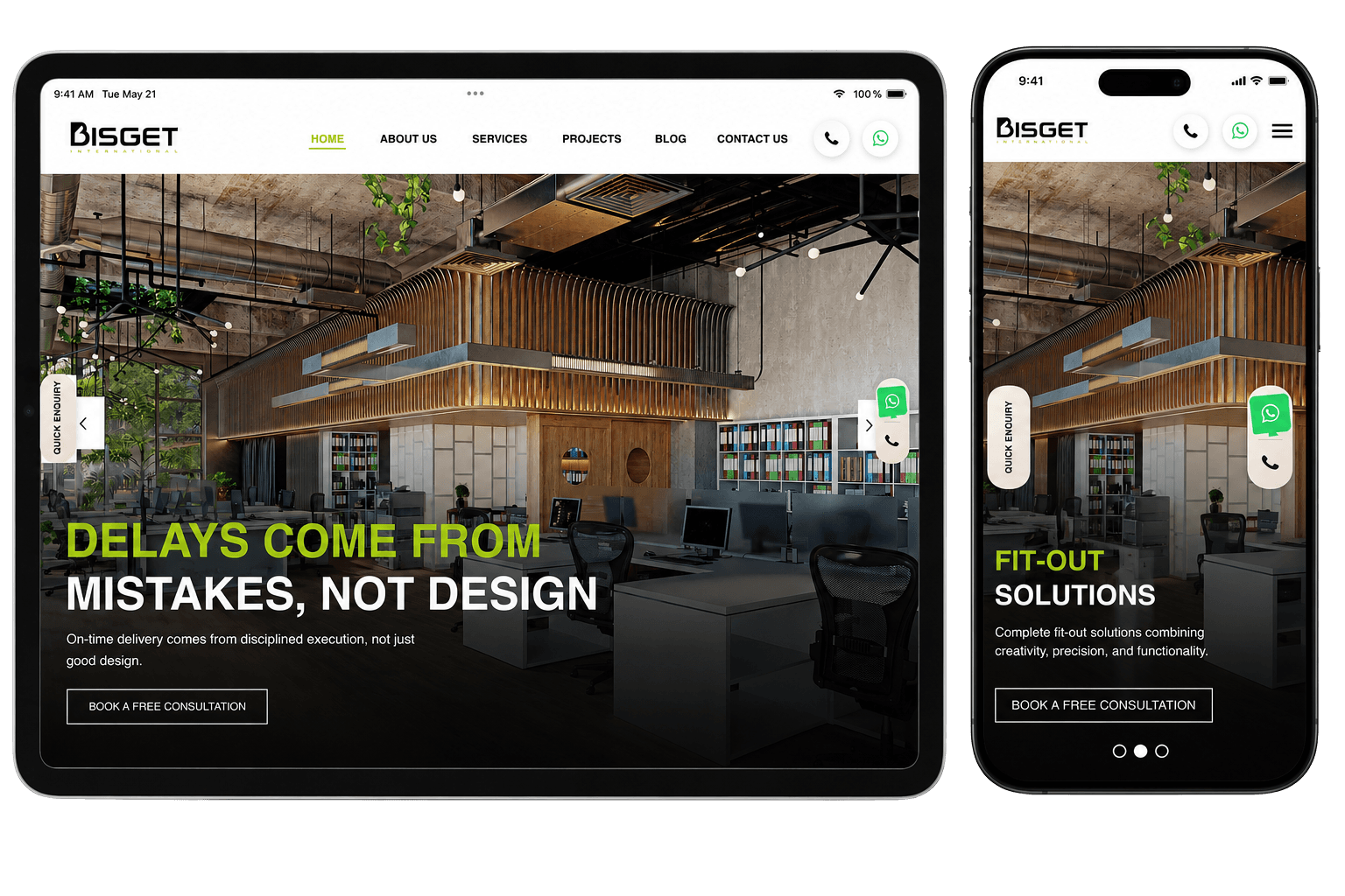 Bisget Portfolio Interface Design