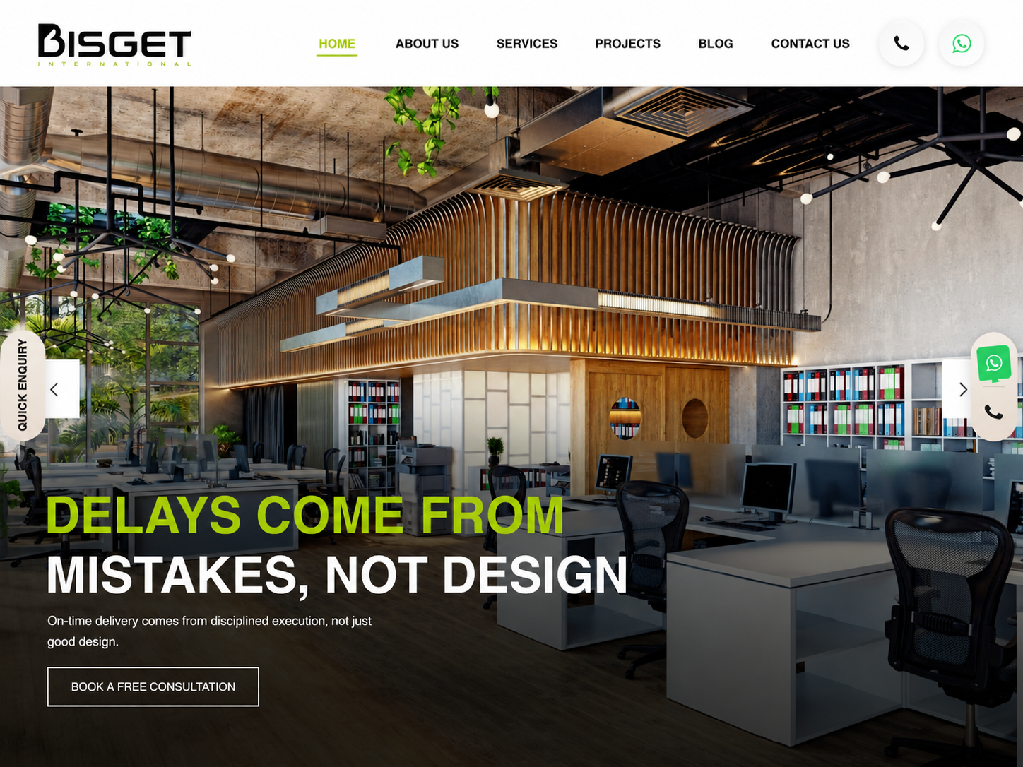 Bisget Corporate Website